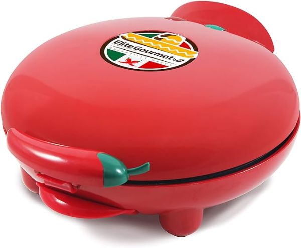 Elite Gourmet EQD-413 Electric Non-Stick Mexican Taco